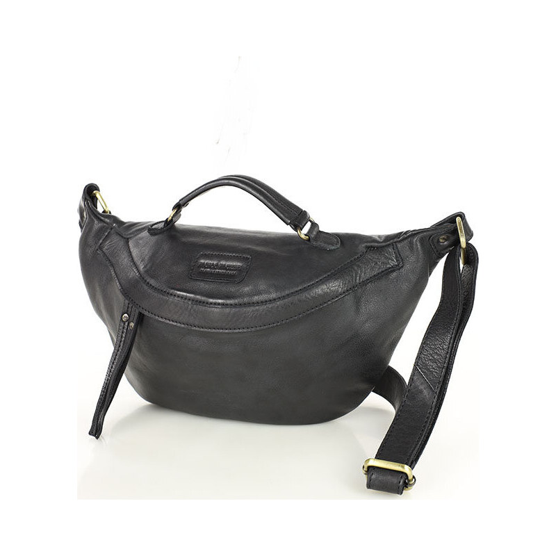 MARCO MAZZINI Čierna kožená ľadvinka (VS7a) 41661279