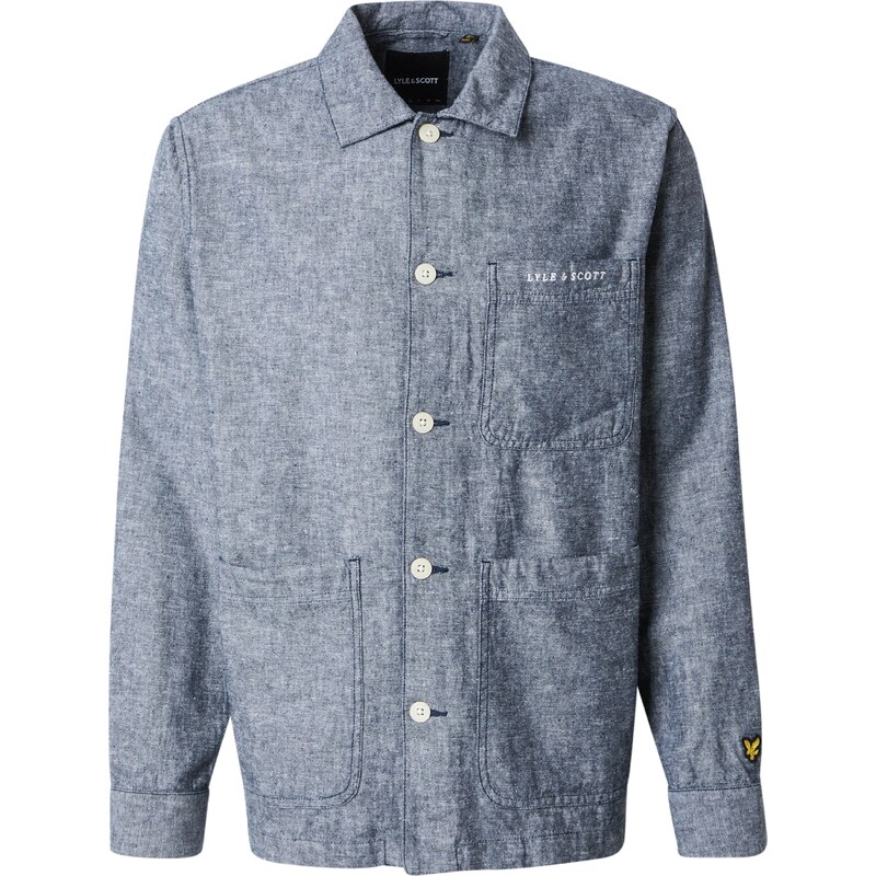 Lyle & Scott Prechodná bunda Flax modrá melírovaná 63148773