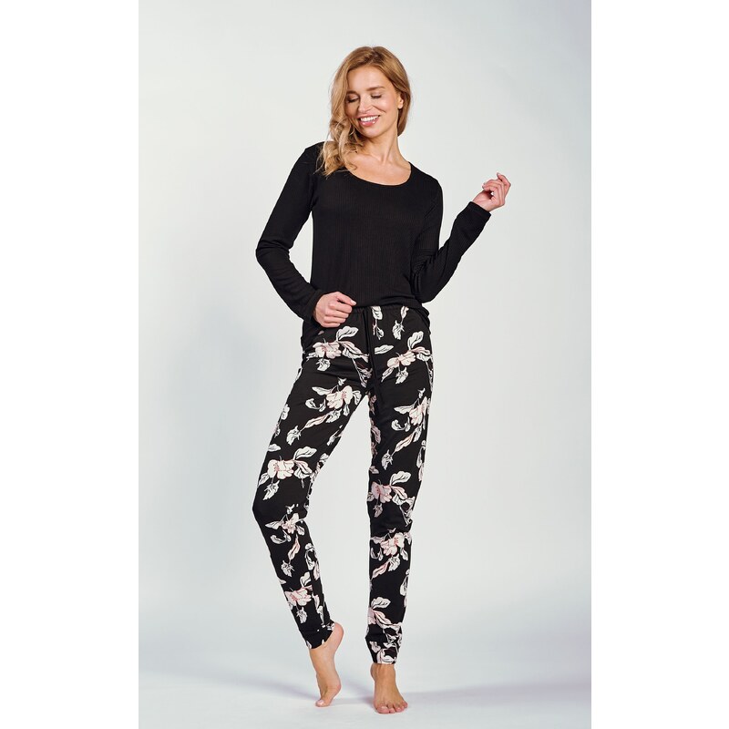 Taro Dámske pyžamo Charlotte 3232 čierne, Farba čierna 63110380