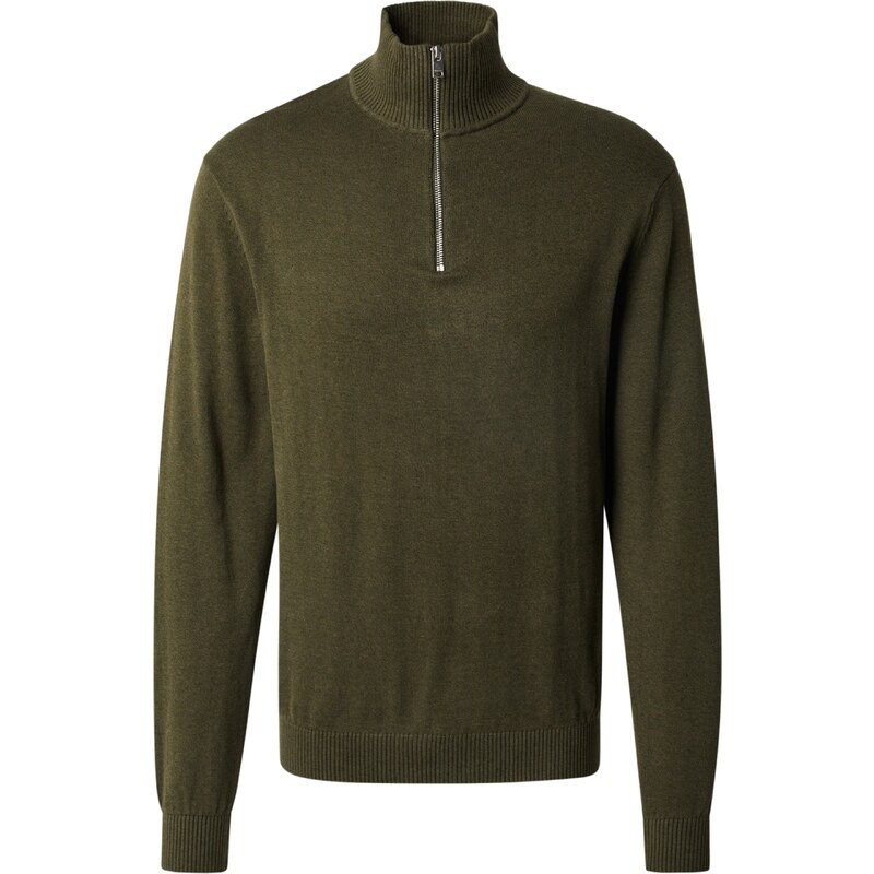 SELECTED Sveter SLHBERG tmavozelená 63115923