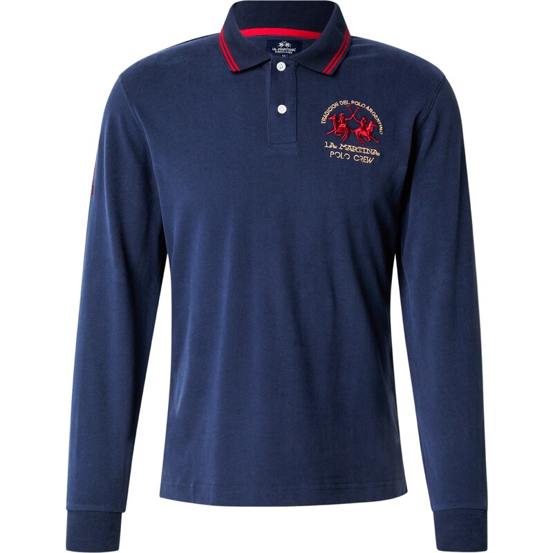 La Martina Tričko námornícka modrá / broskyňová / červená 63148828