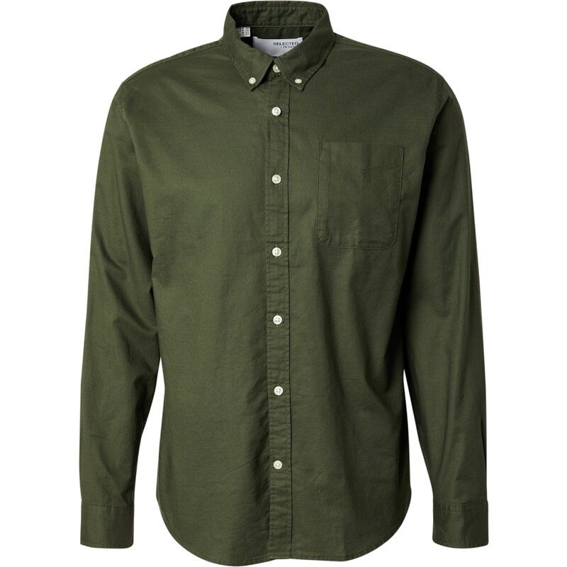 SELECTED Košeľa SLHRMAT tmavozelená 63150870