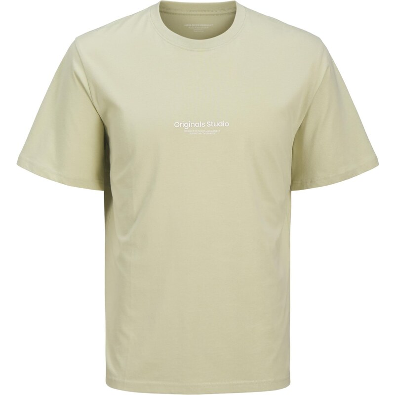 JACK & JONES Tričko JORVesterbro pastelovo zelená / biela 63116114