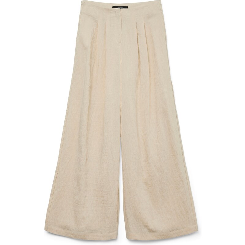 VERO MODA Plisované nohavice VMFea béžová 63116210