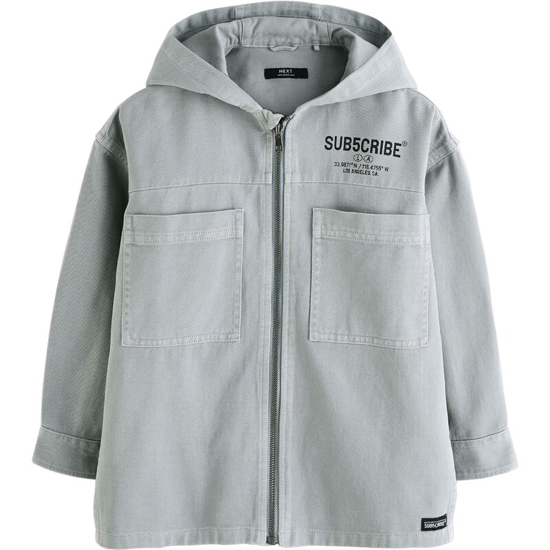 Next Prechodná bunda sivý denim / čierna 63163388