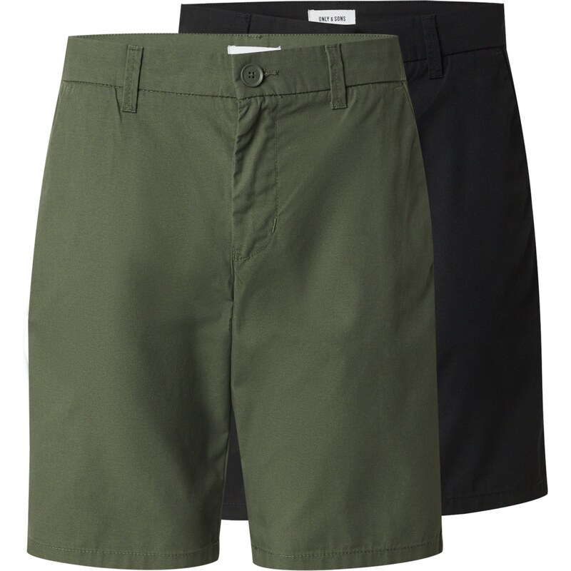 Only & Sons Nohavice ONSKal kaki / čierna 63116692