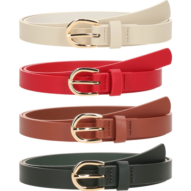 ABOUT YOU Opasky nebielená / hnedá / smaragdová / červená 63116866