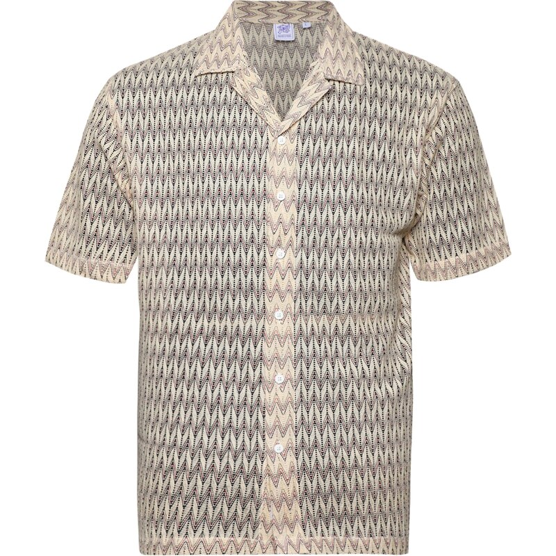 Campus Sutra Košeľa Toya svetlobéžová / tmavočervená / čierna 63116788