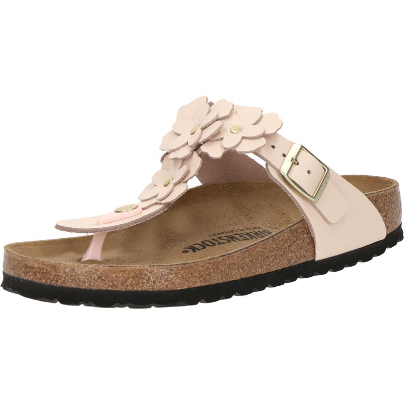 BIRKENSTOCK Žabky Gizeh Flower pastelovo ružová 63117030