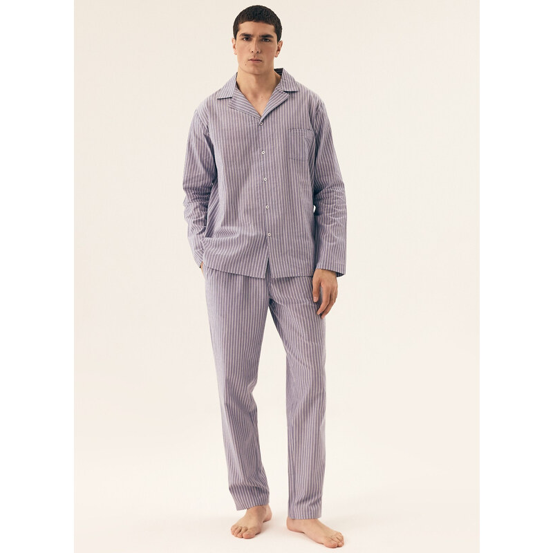 Henderson 43035 Mic dĺžka/r M-2XL pruhované pyžamo 63113809