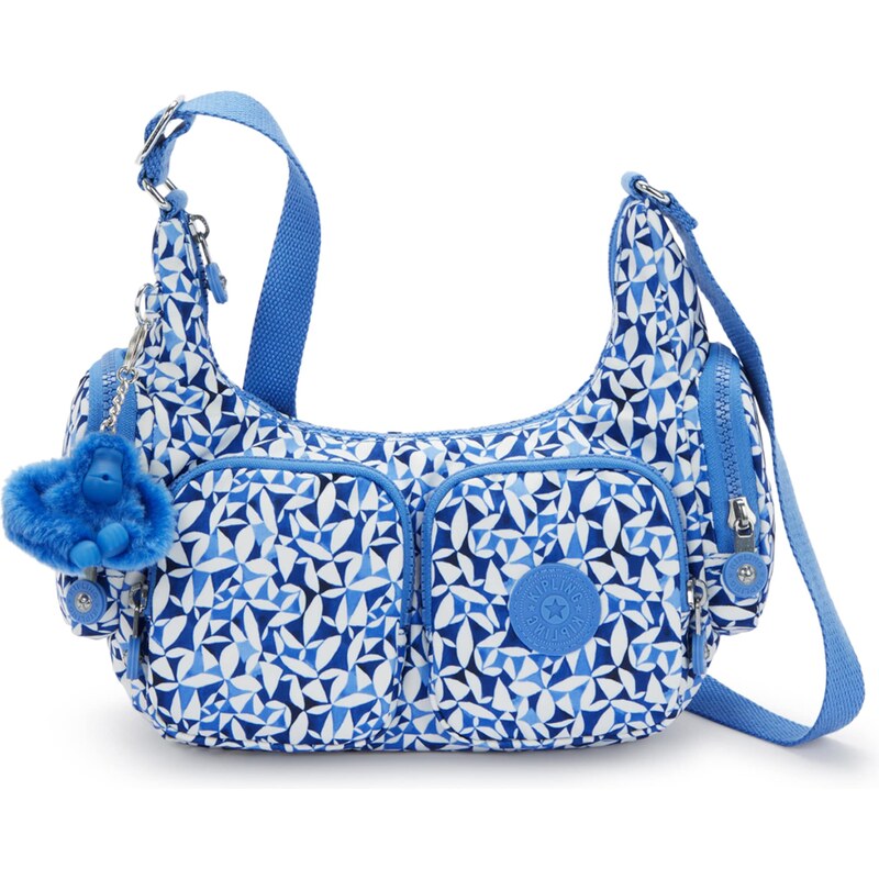 KIPLING Taška cez rameno Rikka modrá / nebesky modrá / biela 63162809