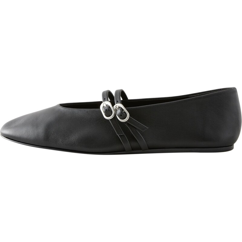 Next Baleríny Mary-Janes čierna / strieborná 65875628