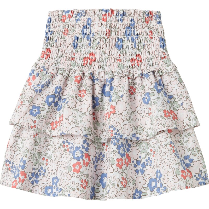 NAME IT Sukňa NMFHAILE modrá / pastelovo zelená / červená / biela 63116155