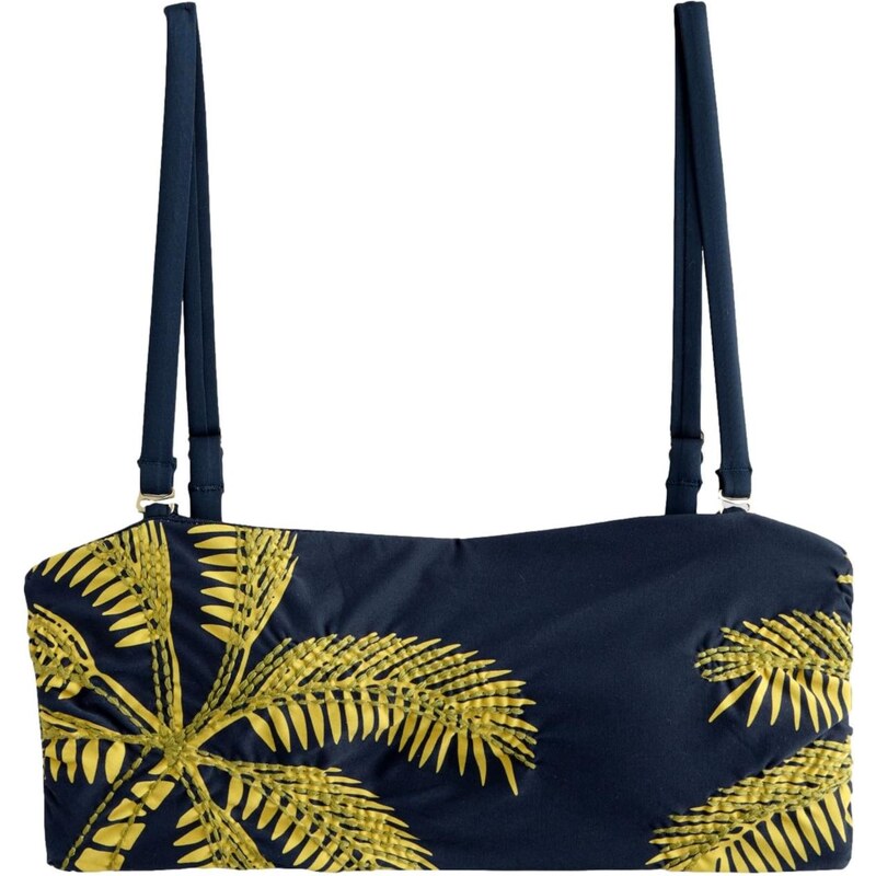 Next Bikinový top námornícka modrá / žltá 63116217