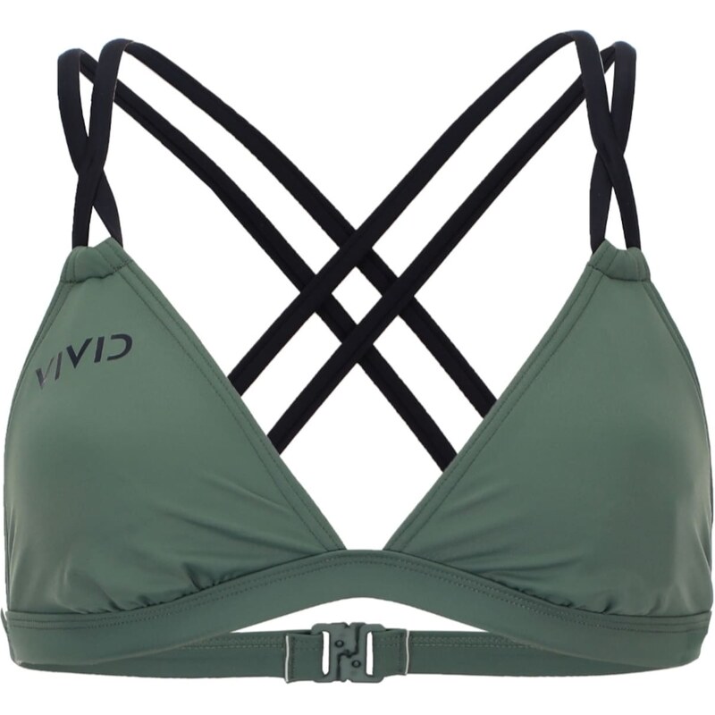 VIVID Bikinový top tmavozelená / čierna 63161273