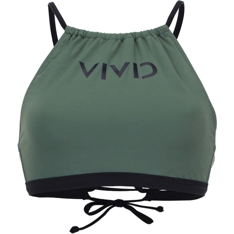VIVID Bikinový top tmavozelená / čierna 63161285