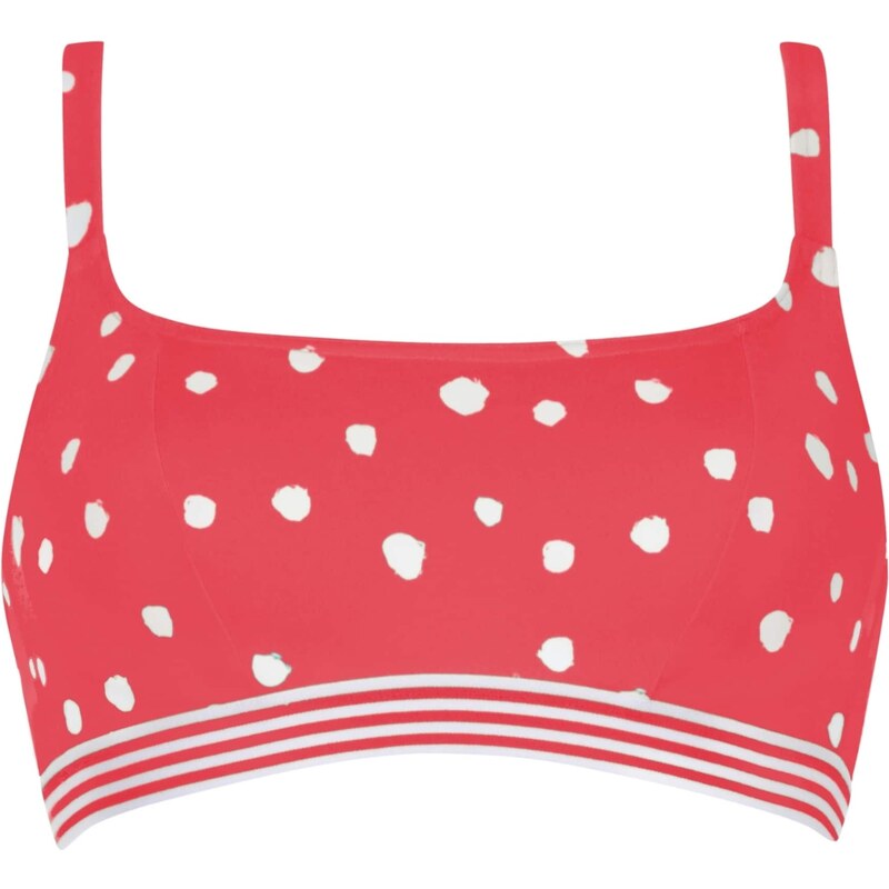 VIVID Bikinový top červená / šedobiela 63161354