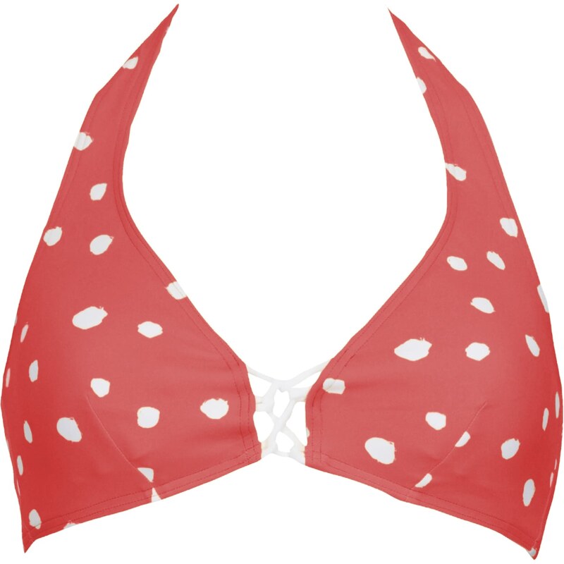 VIVID Bikinový top červená / šedobiela 63161357