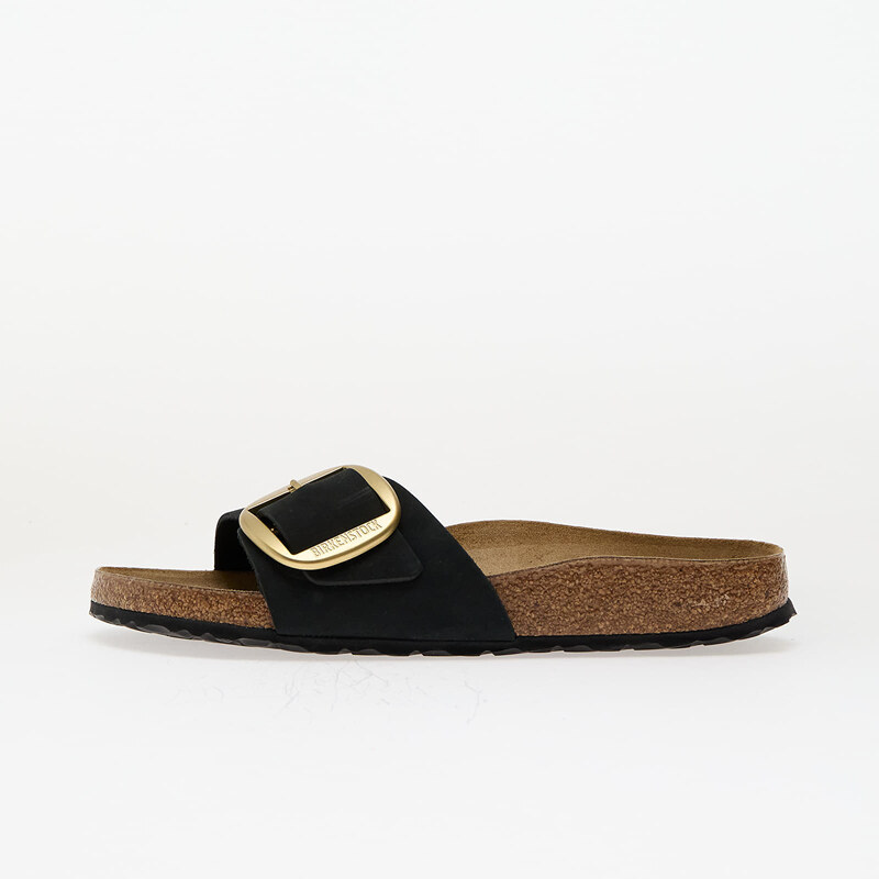 Birkenstock Madrid Big Buckle Nubuk Leather Black 63122937
