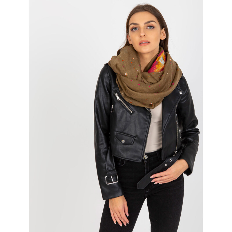 BASIC Khaki šatka s vesmírnou potlačou -AT-KM-TS06.32P 35340879