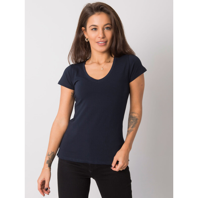 BASIC Dámske tmavomodré tričko RV-TS-4837.24P-dark blue 18775356