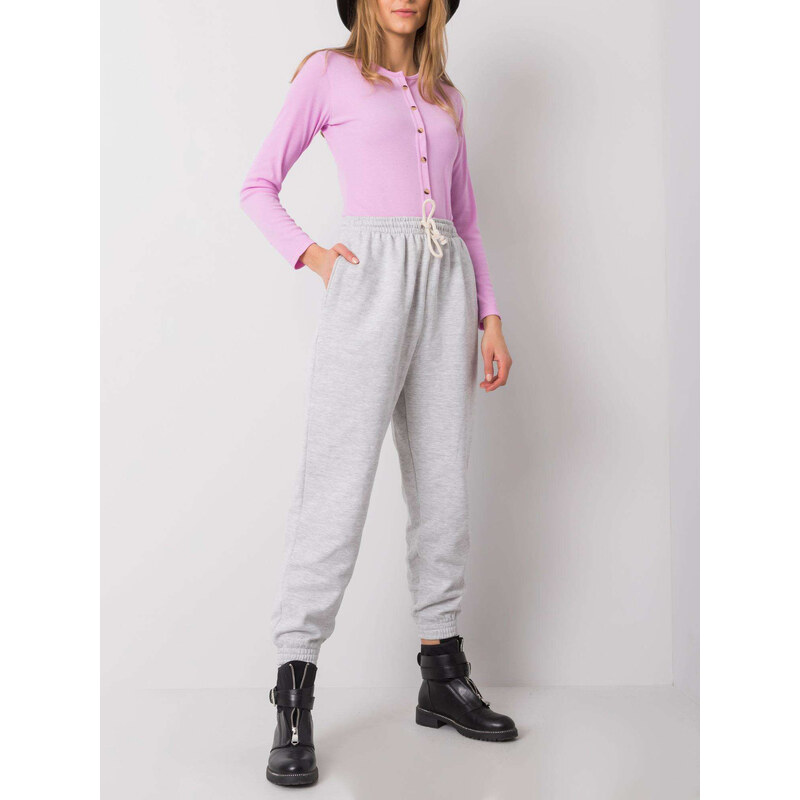 BASIC Svetlo šedé dámske tepláky TW-DR-G-080.17-gray 21374874