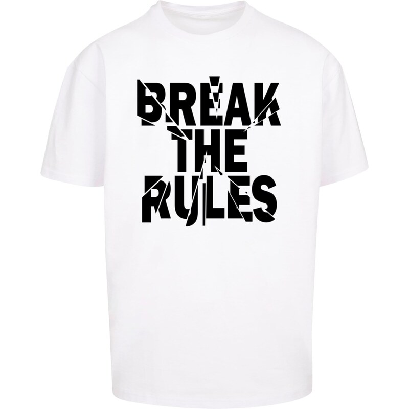 Merchcode Tričko Break The Rules 2 čierna / biela 63144770