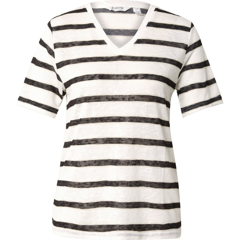 b.young Tričko BYSAKIA čierna / biela 63126029