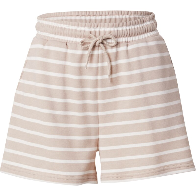 PIECES Nohavice PCChilli farba ťavej srsti / biela 54345866