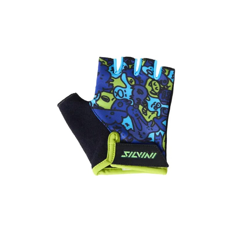 Silvini Locri detské rukavice Blue/Neon vel. 7-8 63132123