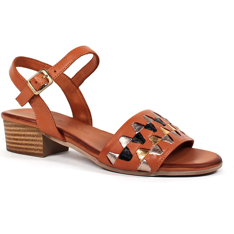 Secretshoes Elegantné kožené sandále 63132761