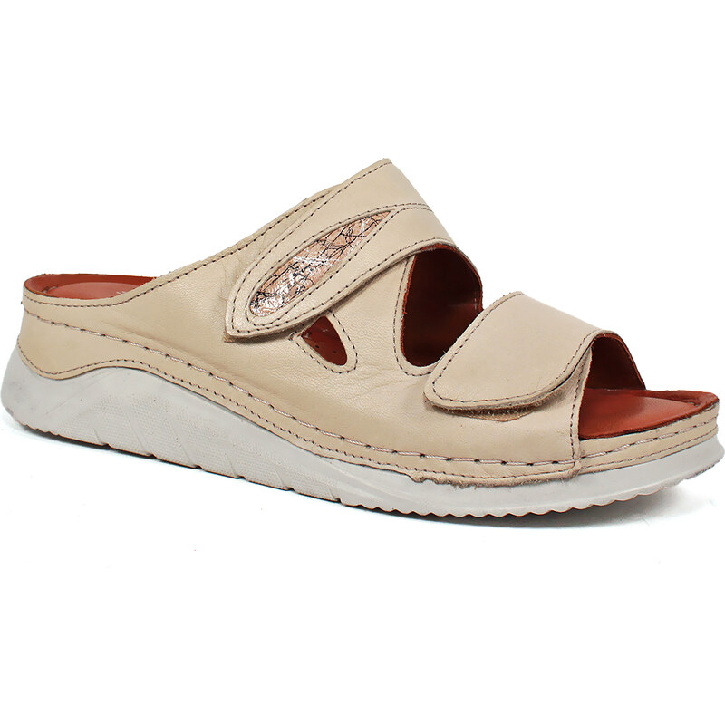 Secretshoes Komfortné kožené šľapky 63132754