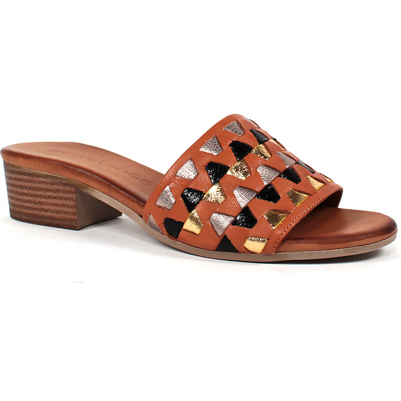 Secretshoes Elegantné kožené šľapky 63132759