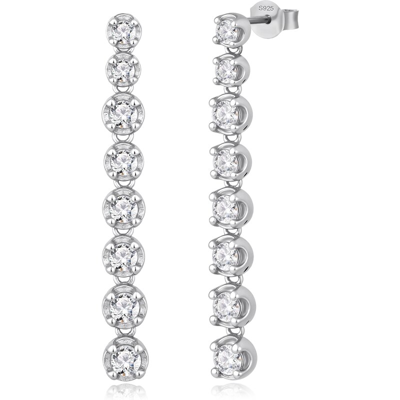 Olivie Svatební stříbrné náušnice 9495 63264922