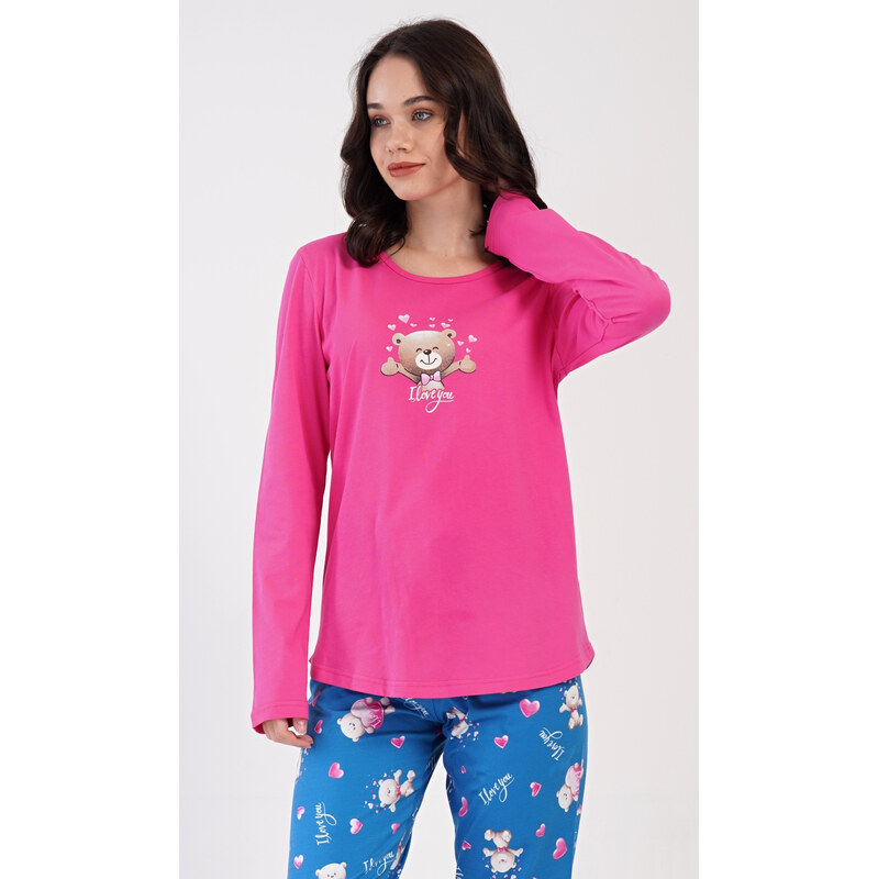 Vienetta Dámske pyžamo dlhé Méďa I love you 64234909