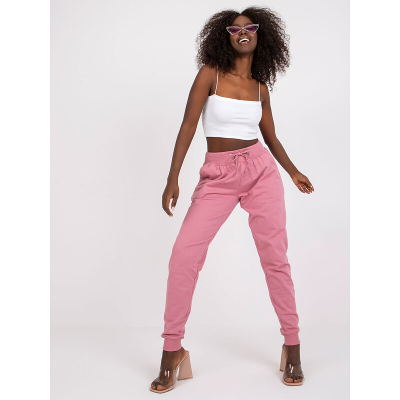 Ružové basic tepláky Jessica TW-DR-1033.16P-pink 32236985