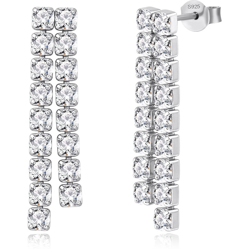 Olivie Svatební stříbrné náušnice 9499 63261351