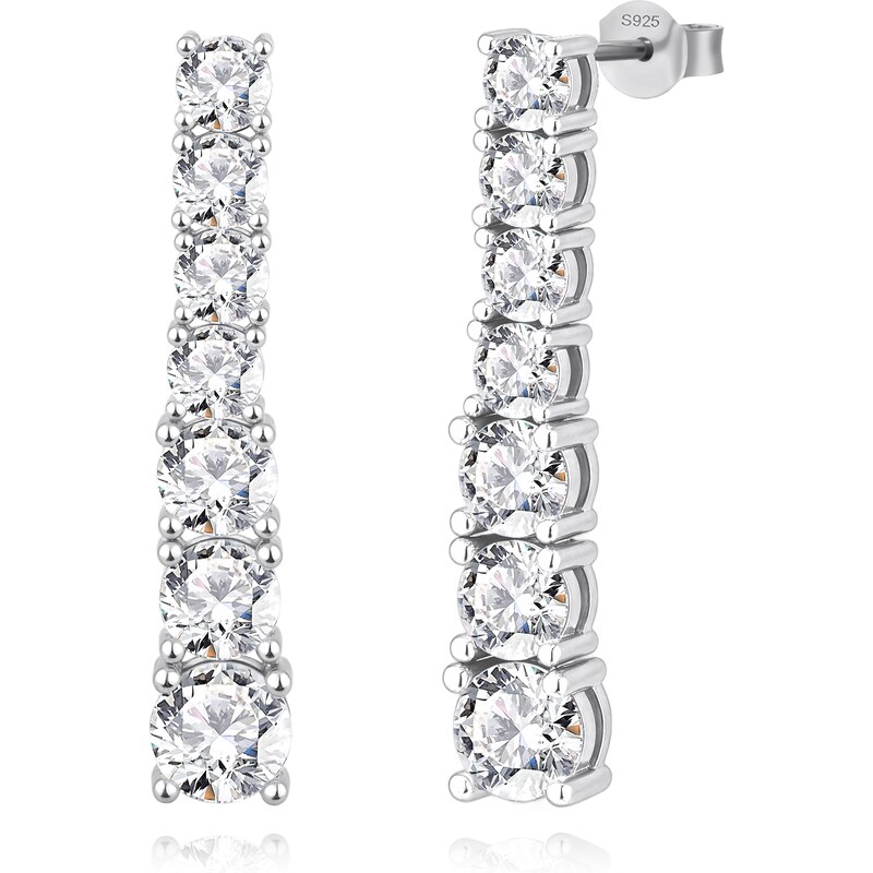 Olivie Svatební stříbrné náušnice 9501 63261353