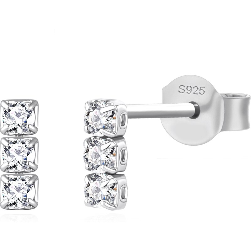 Olivie Svatební stříbrné náušnice 9501 63261174