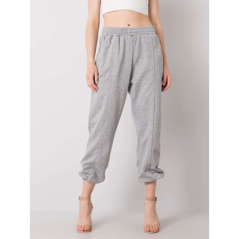 BASIC Svetlo šedé dámske tepláky EM-DR-ES-21-535.20-gray 24087762