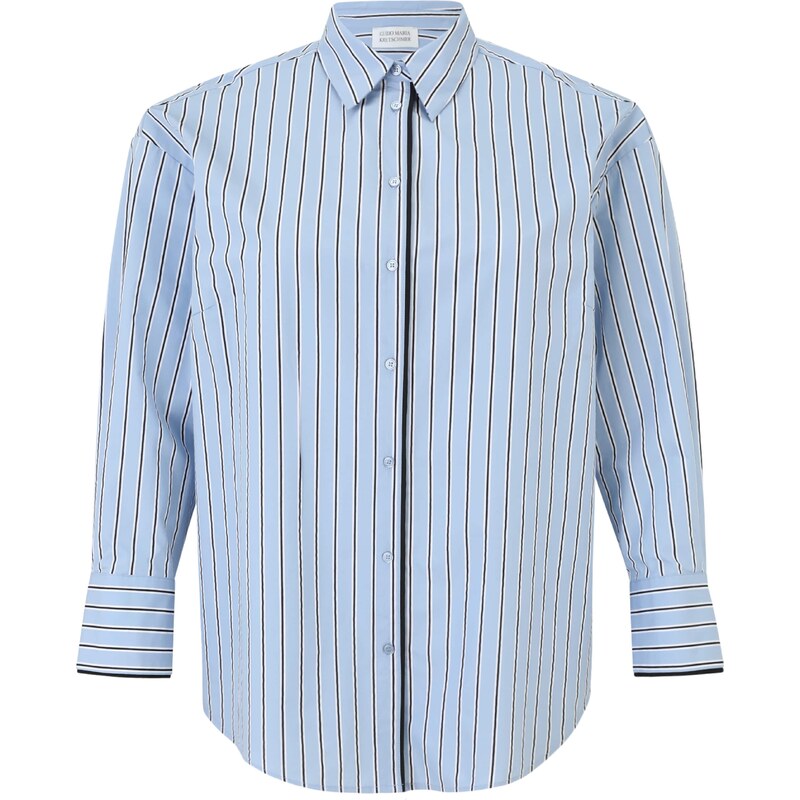 Guido Maria Kretschmer Curvy Blúzka Drew svetlomodrá / čierna / biela 63159775