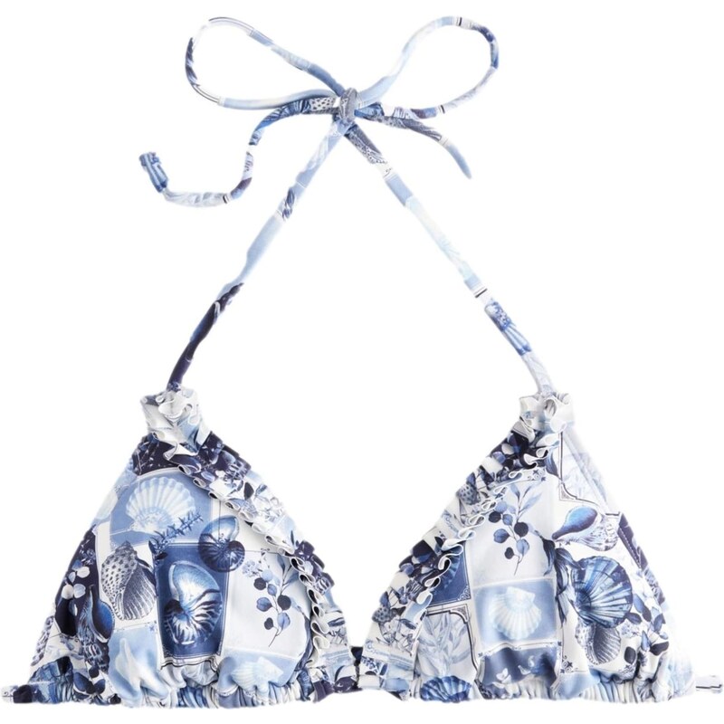 Next Bikinový top námornícka modrá / opálová / svetlomodrá / biela 63154947