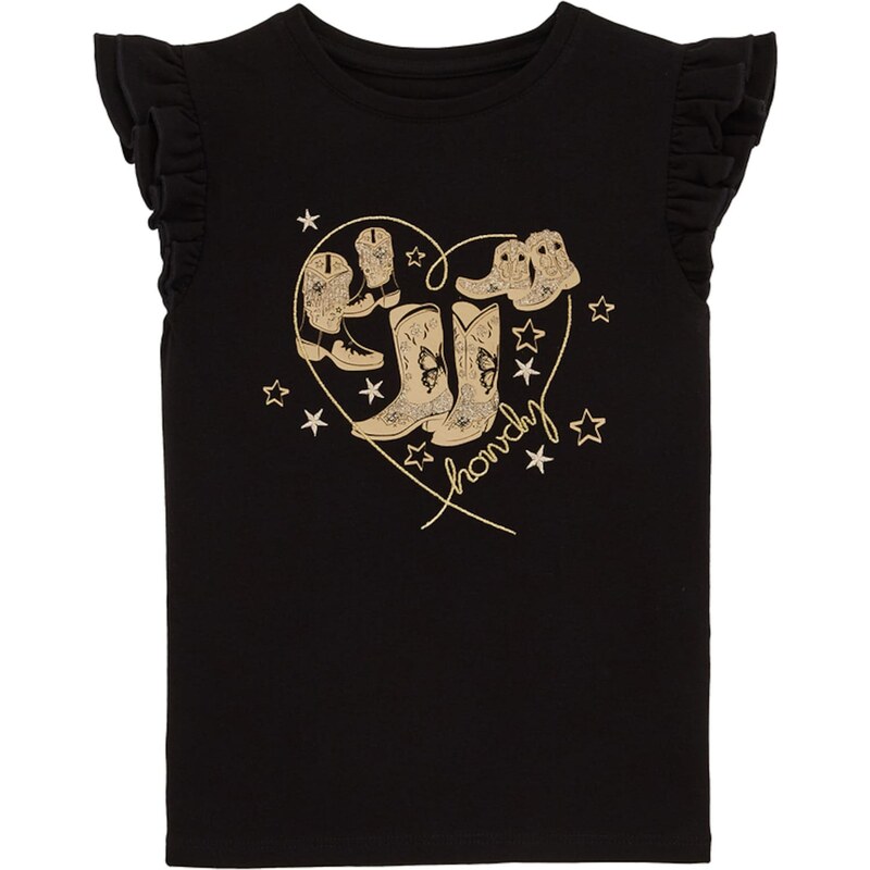 WE Fashion Tričko béžová / čierna 63157184