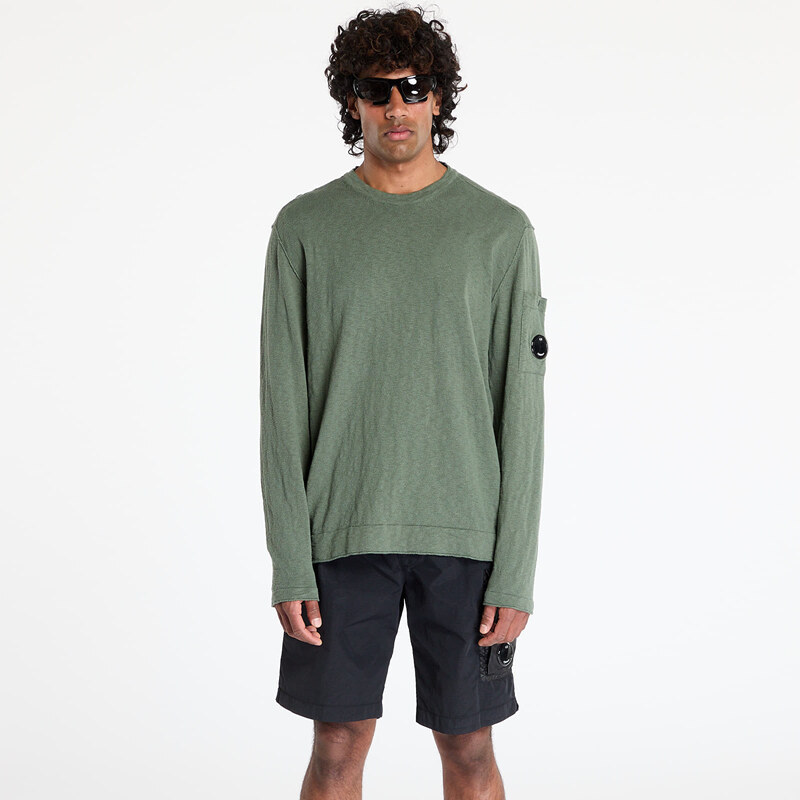 Sveter C.P. Company Distressed Sweater Thyme L 63136681