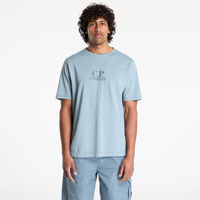 Tričko C.P. Company Tacting Piquet Embroidery T-Shirt Stormy Weather L 63147215