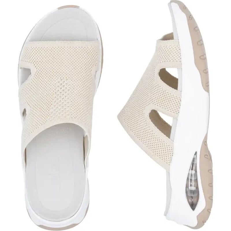 Dámske šľapky RIEKER W3150-60 béžová S5