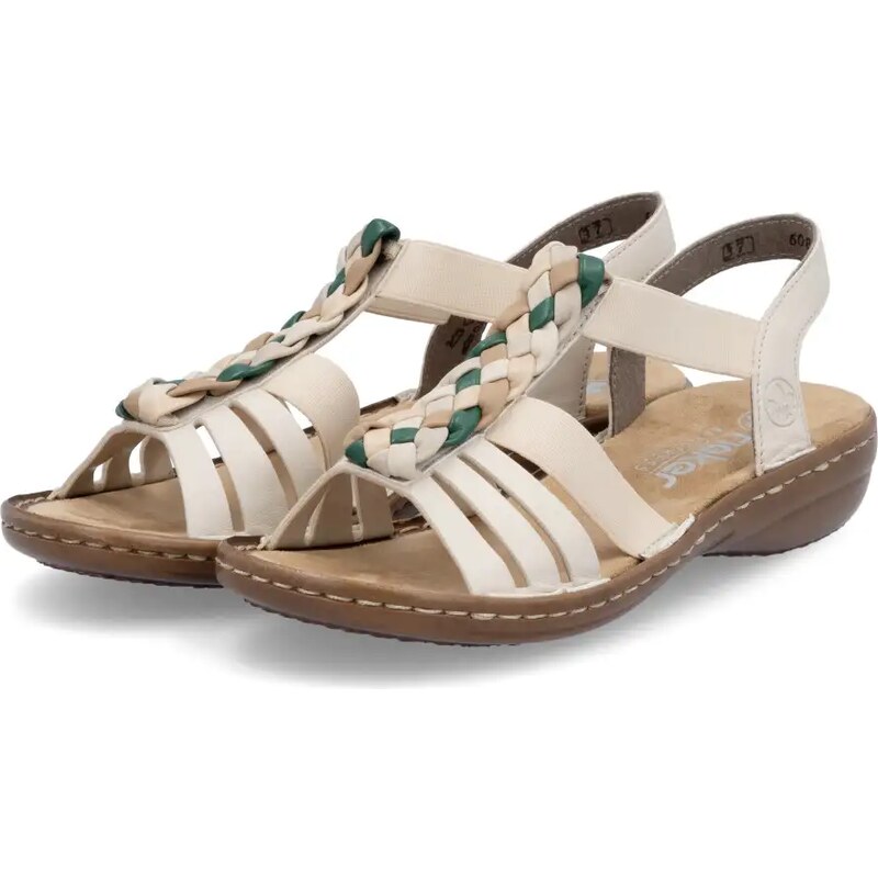 Dámske sandále RIEKER 60809-60 béžová S5