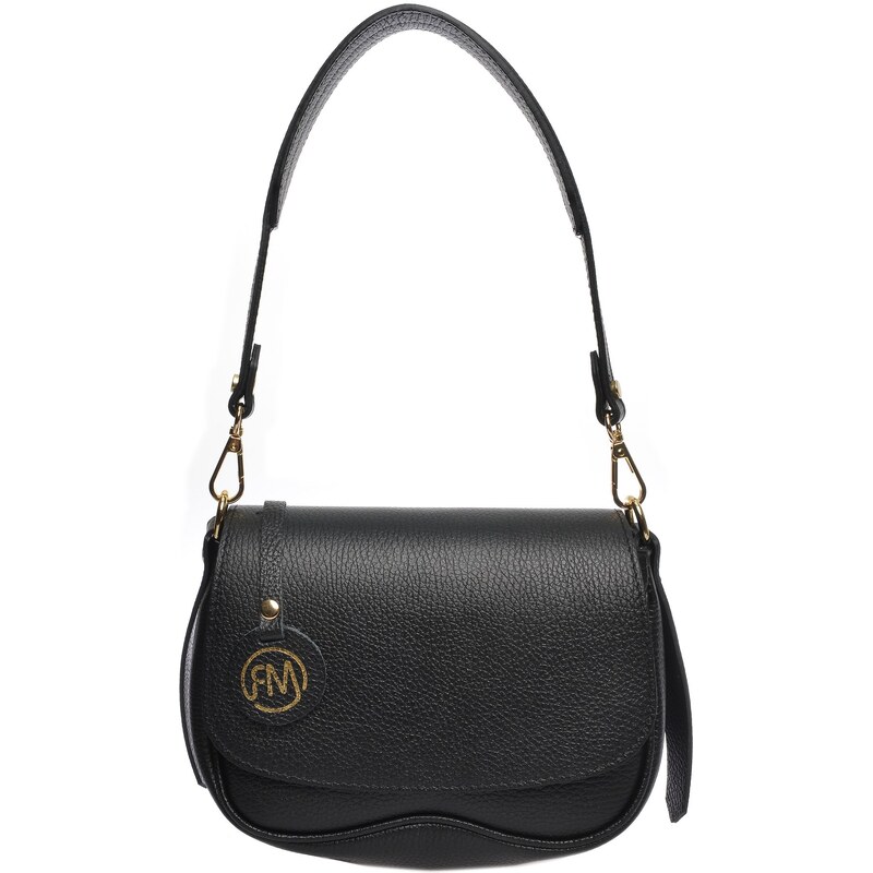 Roberta M Dámska kožená kabelka RM1958 Nero 66585508