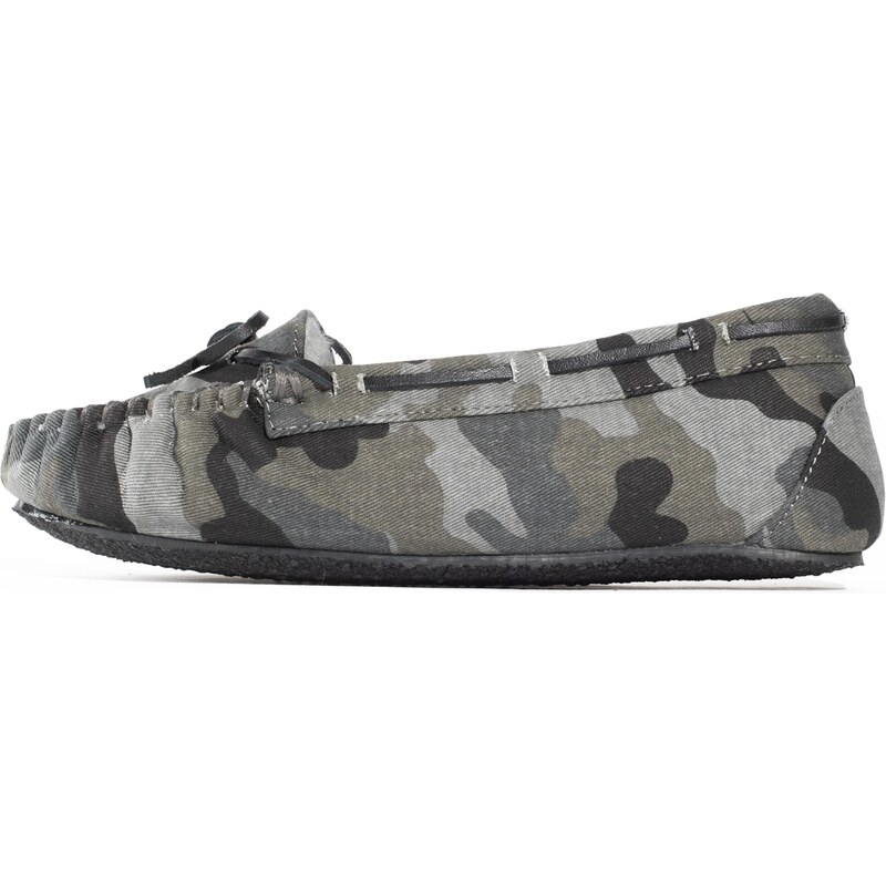 Minnetonka Mokasíny sivá / zelená / čierna 63143023
