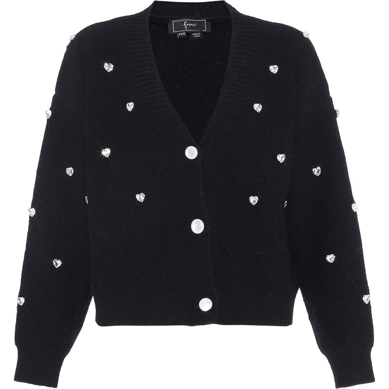 faina Kardigán čierna / priehľadná 63144540